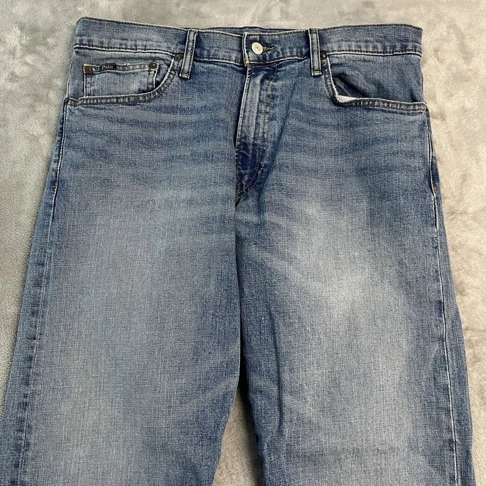 Polo Ralph Lauren Thompson Relaxed Jeans Mens 34x30 Blue Denim Straight Leg